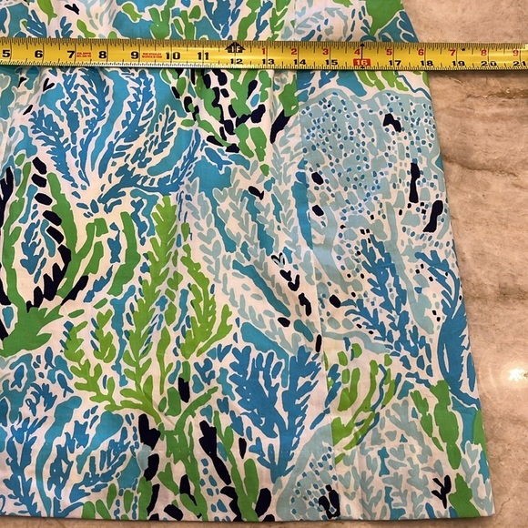 Lilly Pulitzer | Valli Shift Dress 100%‎ Cotton | Seashell Metallic | Size 6 - Picture 11 of 16